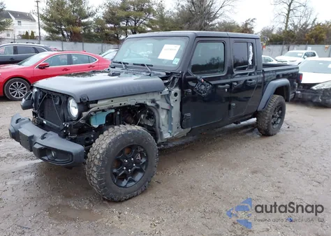 2023 Jeep Gladiator Willys 4X4 из США, поврежденный, VIN 1C6HJTAG9PL579177